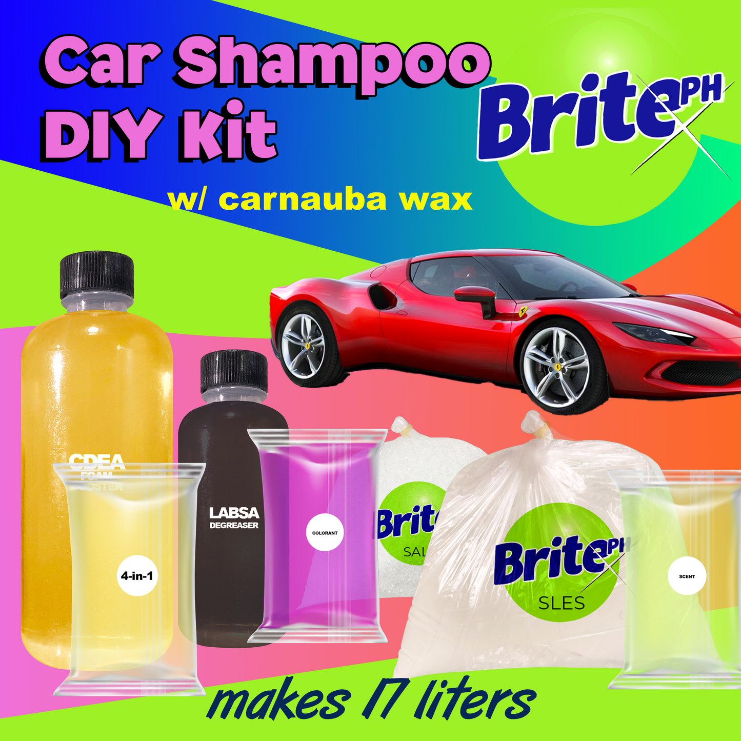 Car Shampoo DIY Kit (17 Liters)