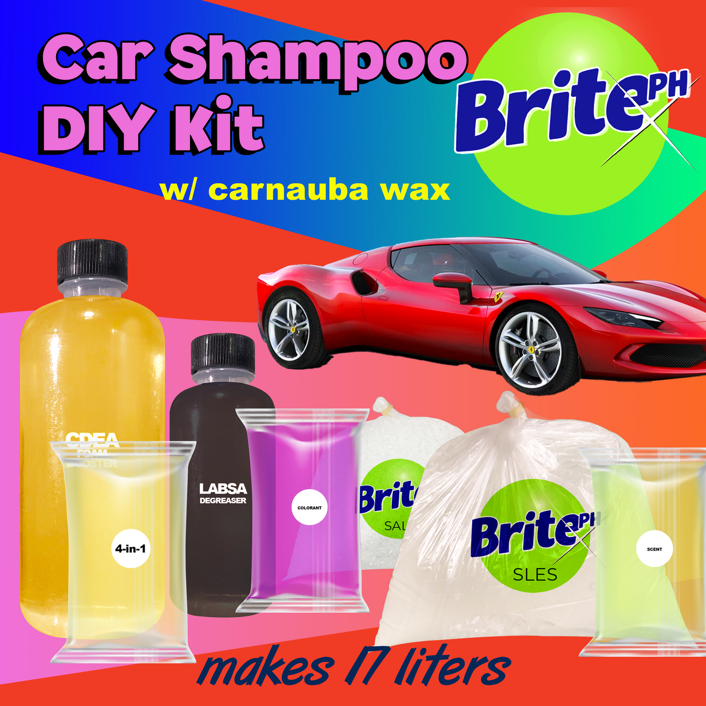 Car Shampoo DIY Kit (17 Liters)