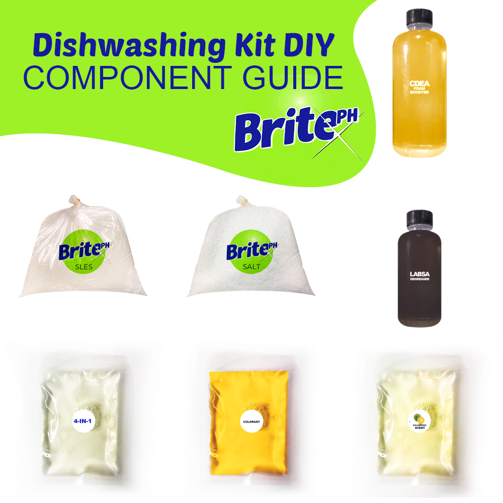 Dishwashing Liquid Kit DIY (17 Liters Yield)