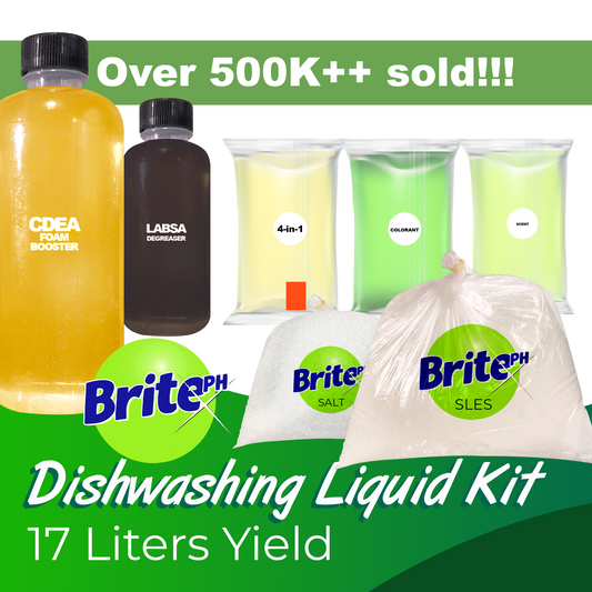 Dishwashing Liquid Kit DIY (17 Liters Yield)