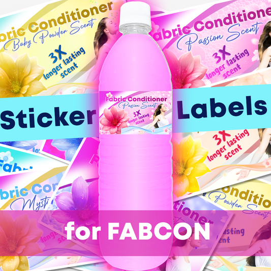 Fabric Conditioner Sticker Labels for 1L & 1.5L