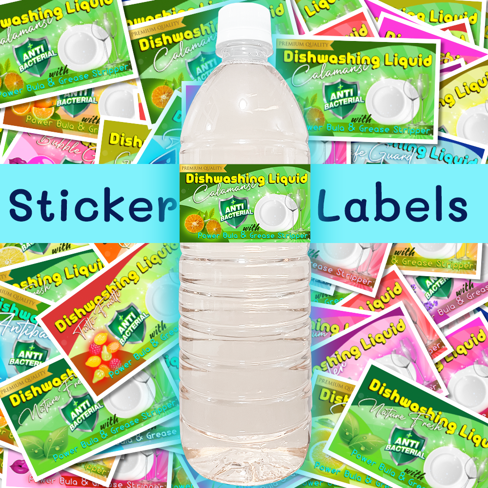 Dishwashing Liquid Kit w/ FREE Label Stickers (17pcs)