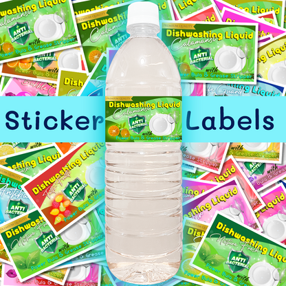 Dishwashing Liquid Kit w/ FREE Label Stickers (17pcs)