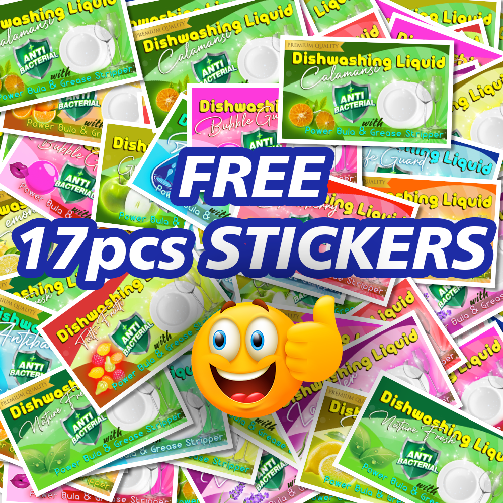 Dishwashing Liquid Kit w/ FREE Label Stickers (17pcs)