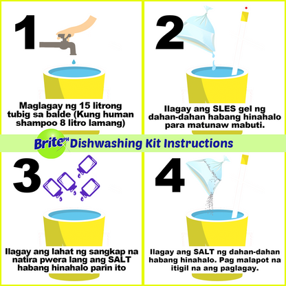 Dishwashing Liquid Kit DIY (17 Liters Yield)