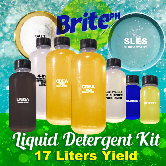 Liquid Detergent Kit DIY - by BritePH (17Liters Yield)